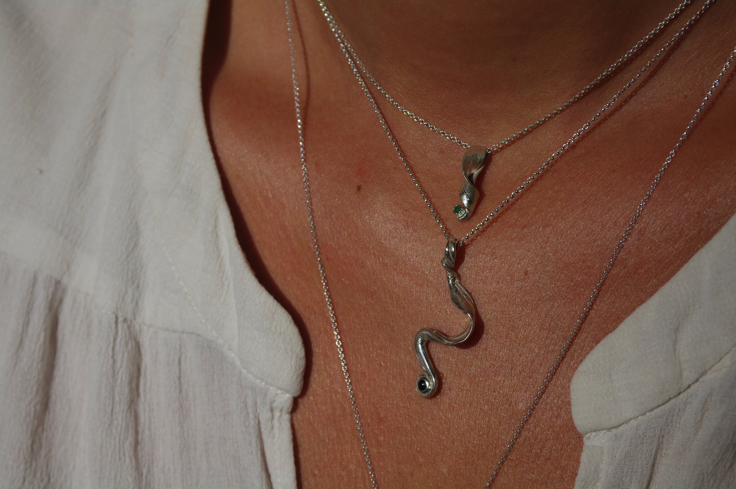 Pendentif Petite Torsade Serti