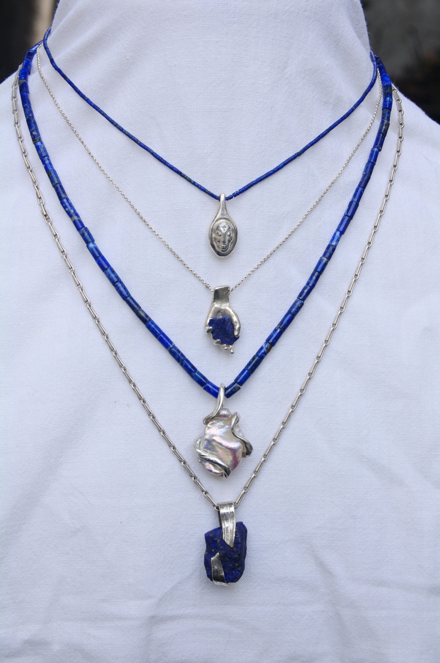 Pendentif Lapis Brut