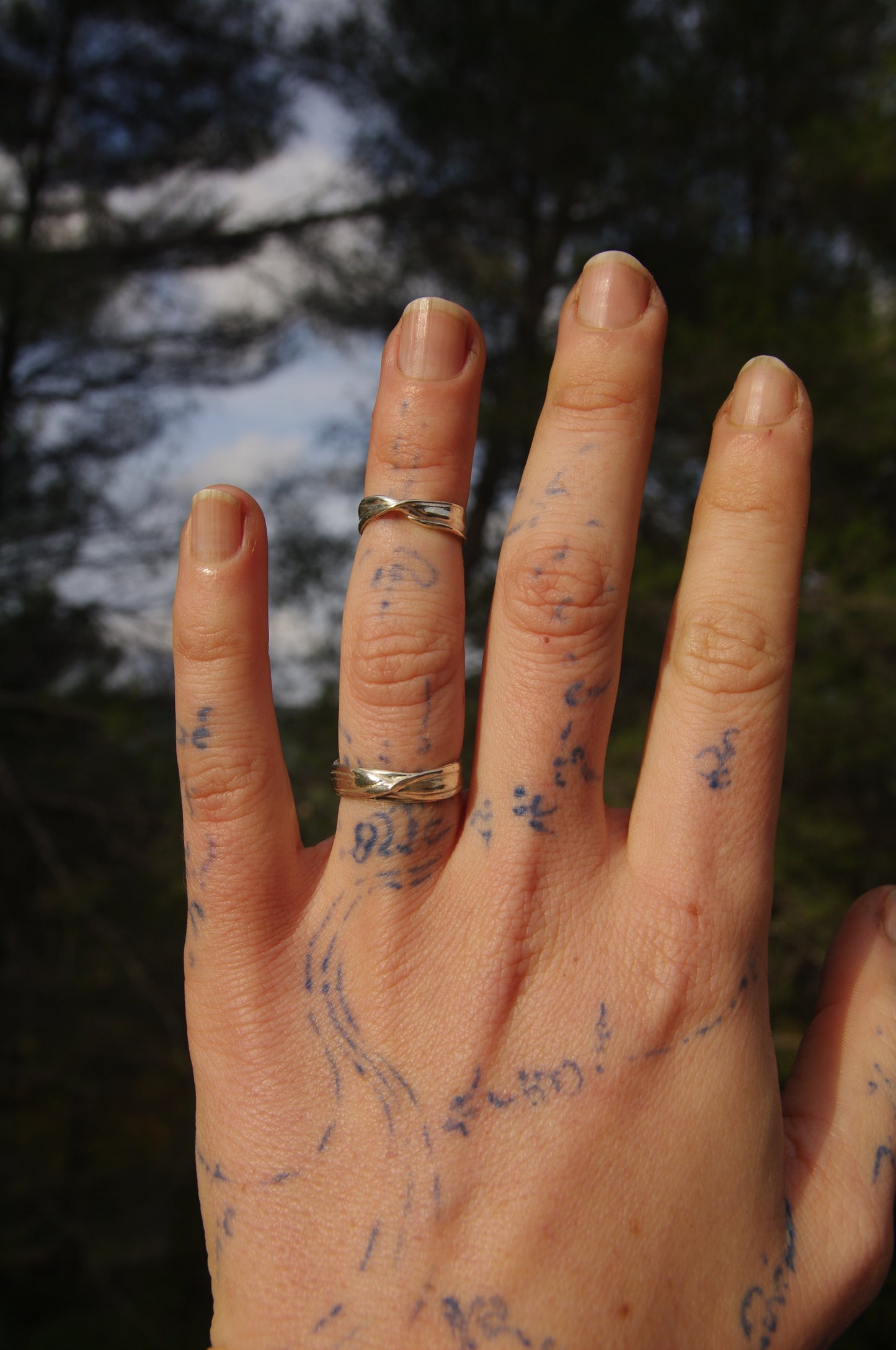 Bague Torsadée phalange / petit doigt