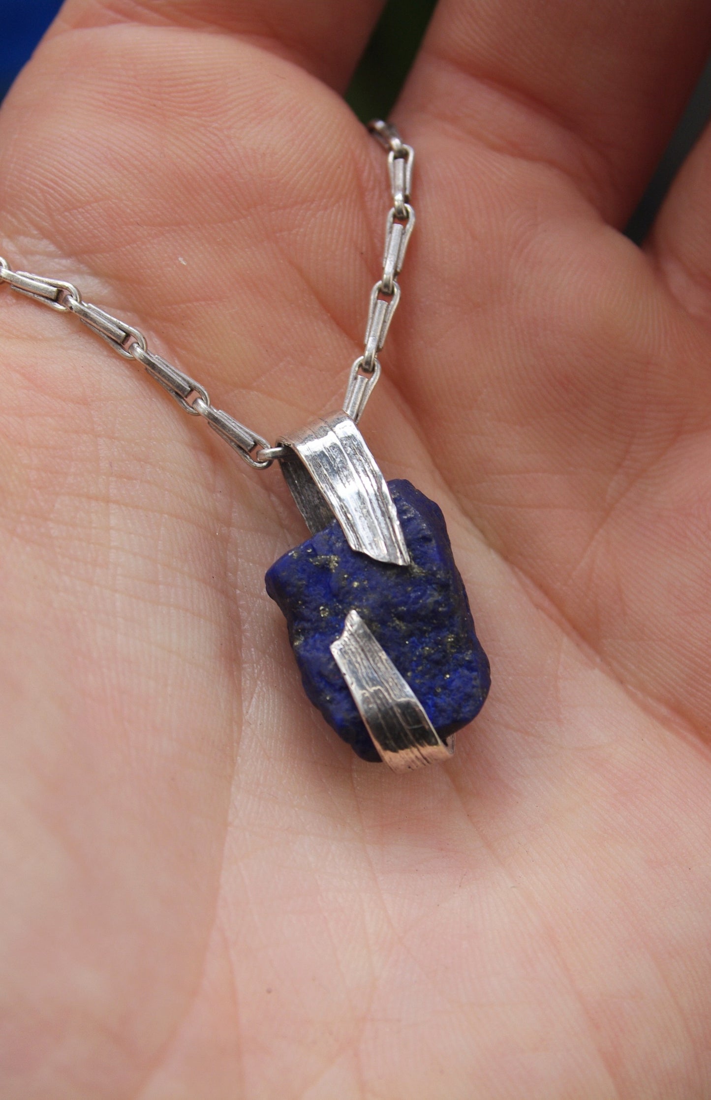 Pendentif Lapis Brut