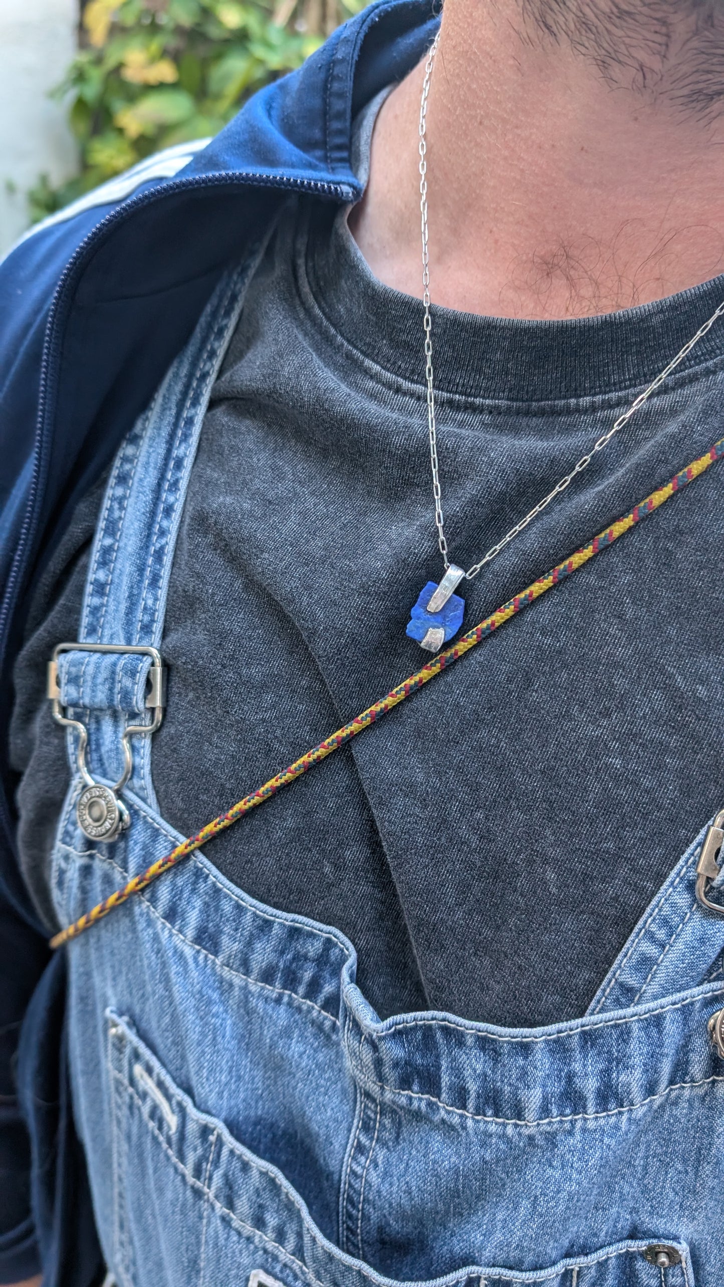 Pendentif Lapis Brut